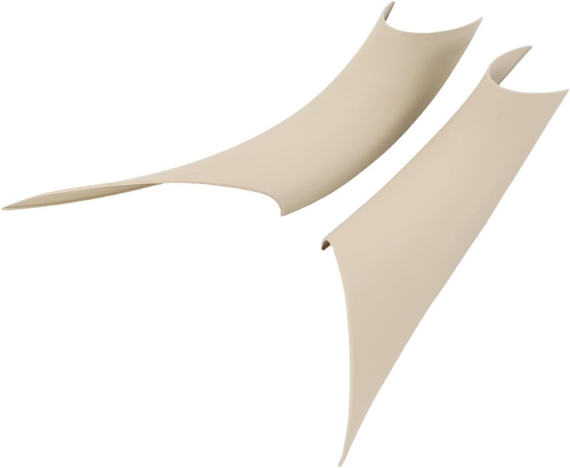 Xiaoyudou Left & Right Interior Door Pull Handle Covers Repalcement for 2012-2018 BMW 320,328,330,335,M3,2014-2017 BMW 428,435,M4 (Beige) - Image 1